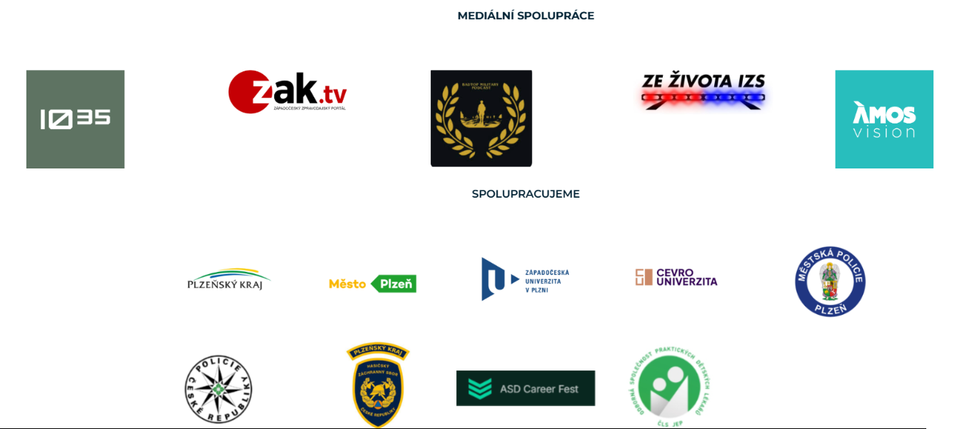 Mediální spolupráce a spolupracující organizace